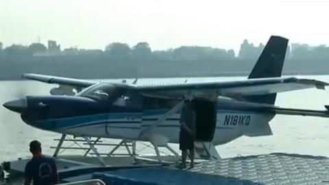 Modi ends Gujarat campaign with India's first seaplane ride Modi ends Gujarat campaign with India's first seaplane ride