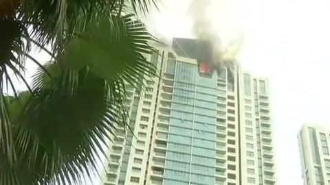 Fire in Mumbai high-rise, no casualty