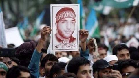 Heavy security deployment in Kashmir on Burhan Wani's death anniversary Heavy security deployment in Kashmir on Burhan Wani's death anniversary