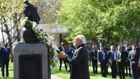 Modi's four-day trip to the UK Modi's four-day trip to the UK