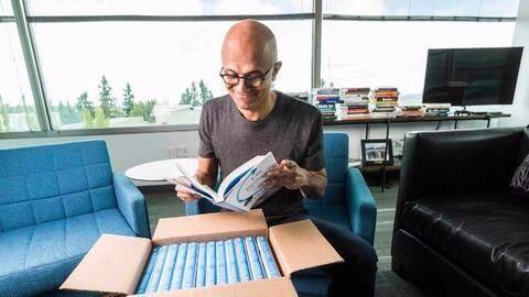 Satya Nadella turns author with 'Hit Refresh' Satya Nadella turns author with 'Hit Refresh'