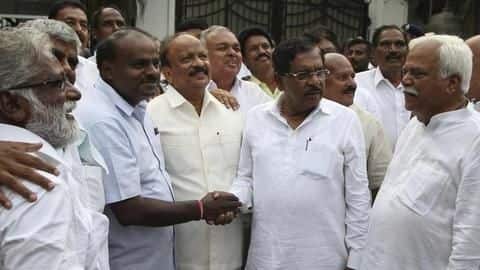 After week-long drama, HD Kumaraswamy takes oath as Karnataka CM After week-long drama, HD Kumaraswamy takes oath as Karnataka CM
