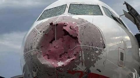 Ukrainian pilot lands damaged plane amid hailstorm, saves over 120 Ukrainian pilot lands damaged plane amid hailstorm, saves over 120