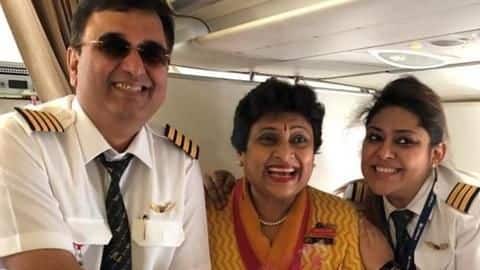 Air India airhostess proudly retires as daughter co-pilots last flight Air India airhostess proudly retires as daughter co-pilots last flight