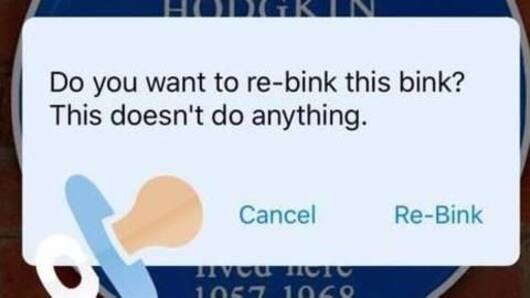 Binky, the automated, meaningless social media app