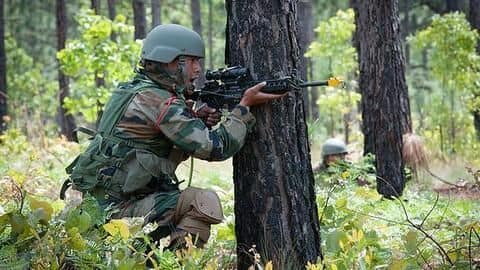 Two terrorists killed as army foils infiltration bid in Uri Two terrorists killed as army foils infiltration bid in Uri