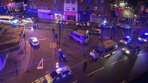 London: One killed, several injured as van runs into pedestrians London: One killed, several injured as van runs into pedestrians