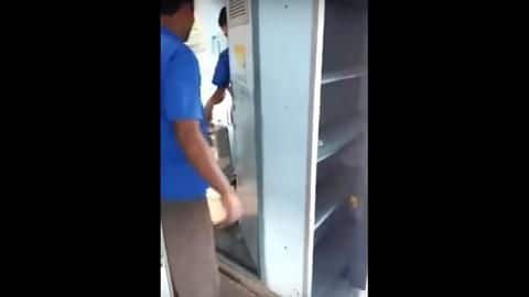Train vendors seen purportedly mixing toilet-water in tea, fined Rs.1L