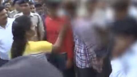 Bhopal: Locals beat up rapists as police parade them publicly Bhopal: Locals beat up rapists as police parade them publicly