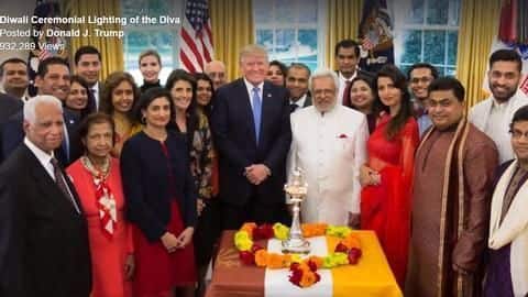 Donald, Ivanka Trump celebrate first Diwali at the White House Donald, Ivanka Trump celebrate first Diwali at the White House