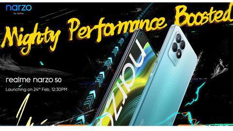 Realme Narzo 50's specifications leaked ahead of February 24 launch Realme Narzo 50's specifications leaked ahead of February 24 launch