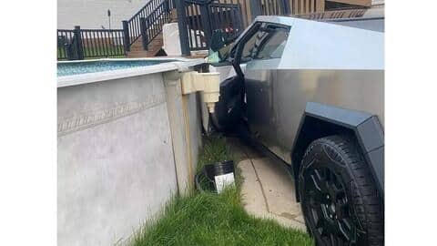 Freshwater's Cybertruck collides with neighbor's car
