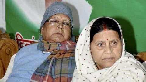Railways irregularities case: Lalu's wife Rabri Devi appears before ED Railways irregularities case: Lalu's wife Rabri Devi appears before ED