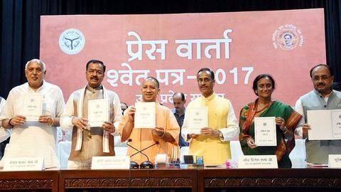 Yogi Adityanath furnishes report card: Previous government's "Jungle raj" over Yogi Adityanath furnishes report card: Previous government's "Jungle raj" over