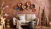 How to transform old baskets into wall art