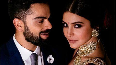 After scoring 150 runs, Virat kisses his ring for Anushka After scoring 150 runs, Virat kisses his ring for Anushka