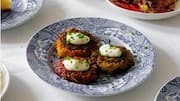 Make these crispy pine nut-potato pancakes at home