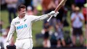 Henry Nicholls records his second Test hundred versus Sri Lanka