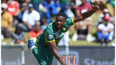 Kagiso Rabada fined for Dhawan's send-off Kagiso Rabada fined for Dhawan's send-off
