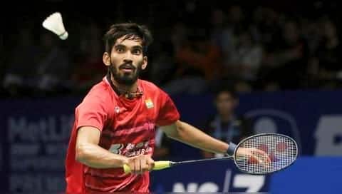 MS Dhoni gifts a signed bat to Kidambi Srikanth MS Dhoni gifts a signed bat to Kidambi Srikanth
