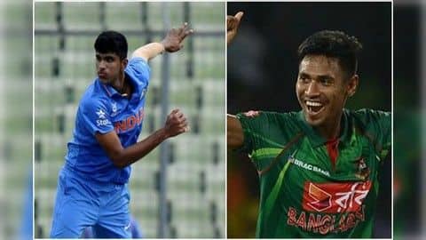 Mustafizur Rahman, Washington Sundar and Mayank Markande Mustafizur Rahman, Washington Sundar and Mayank Markande