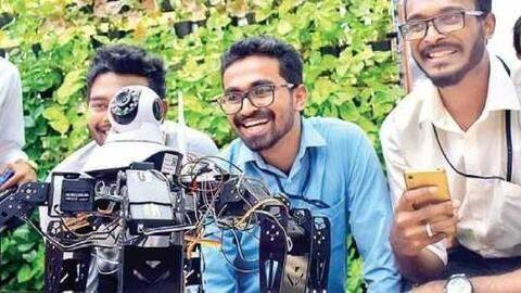 Bengaluru students create spider-like robot for rescue operations Bengaluru students create spider-like robot for rescue operations