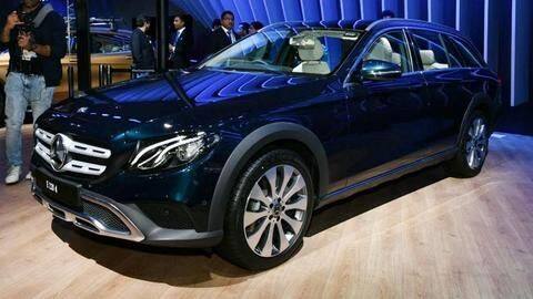 Mercedes also unveiled its All-Terrain E Class car Mercedes also unveiled its All-Terrain E Class car