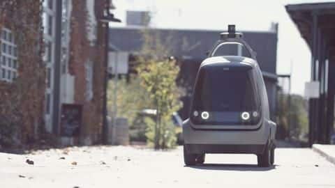 US start-up builds driverless car for home deliveries US start-up builds driverless car for home deliveries