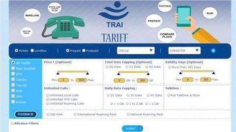 TRAI launches website for comparing mobile, landline tariffs TRAI launches website for comparing mobile, landline tariffs