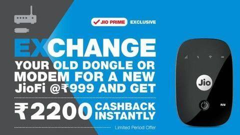 Do away with old dongle and buy JioFi 4G device Do away with old dongle and buy JioFi 4G device