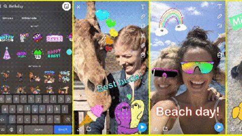Snapchat launches ability to add GIFs to photos and videos Snapchat launches ability to add GIFs to photos and videos