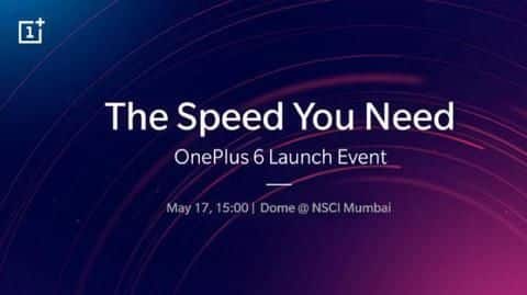 The OnePlus 6 to launch in India on May 17 The OnePlus 6 to launch in India on May 17