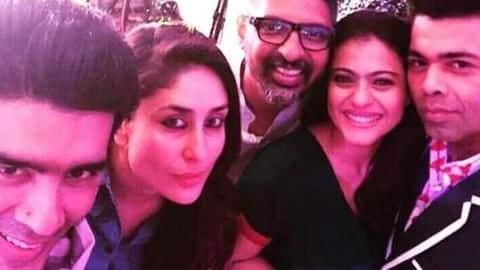 Karan Johar celebrates mother Hiroo Johar's birthday with Kajol Karan Johar celebrates mother Hiroo Johar's birthday with Kajol