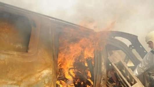 Bengaluru: Woman, son charred to death in car