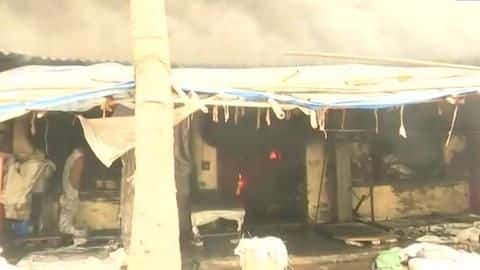 Mumbai: Major fire breaks out in Goregaon cloth mill Mumbai: Major fire breaks out in Goregaon cloth mill