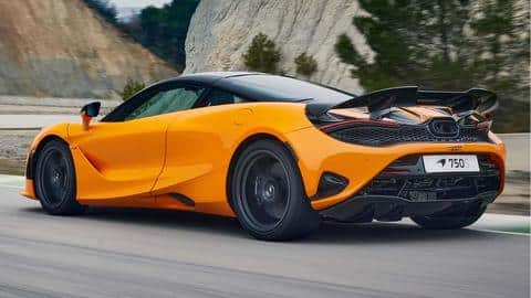 The 750S sports lighter wheels and bigger rear wing