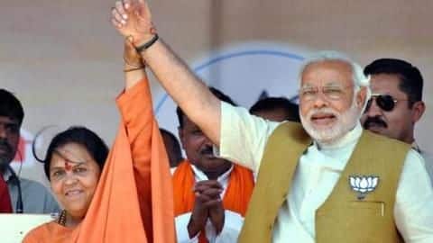 Haryana: Gopal Kanda supports BJP, Uma Bharti talks about "values" Haryana: Gopal Kanda supports BJP, Uma Bharti talks about "values"
