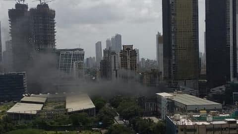 Mumbai: Fire breaks in Kamala Mills compound, no casualties reported Mumbai: Fire breaks in Kamala Mills compound, no casualties reported