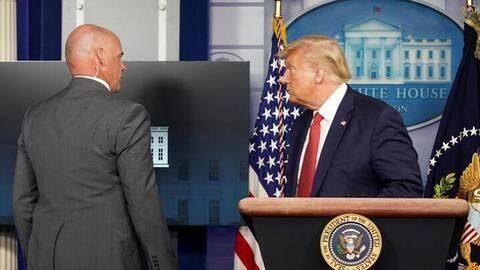 Donald Trump abruptly leaves presser after shooting outside White House Donald Trump abruptly leaves presser after shooting outside White House