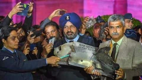 Earlier, India had shown debris of AMRAAM missile too Earlier, India had shown debris of AMRAAM missile too