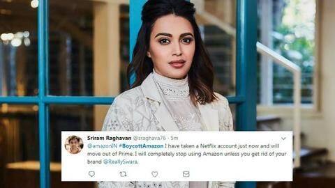 After #BoycottAmazon trends because of Swara Bhaskar, company deletes tweet After #BoycottAmazon trends because of Swara Bhaskar, company deletes tweet