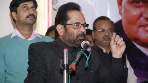 Mukhtar Abbas Naqvi tears into Congress, asks how's this secularism Mukhtar Abbas Naqvi tears into Congress, asks how's this secularism