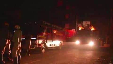 Delhi: Plastic factory catches fire, 22 engines sent to spot Delhi: Plastic factory catches fire, 22 engines sent to spot