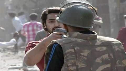 #DelhiRiots: Shahrukh, who fired bullets, pointed gun at cop, arrested #DelhiRiots: Shahrukh, who fired bullets, pointed gun at cop, arrested