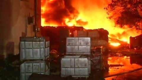 Delhi: 16 hours later, Malviya Nagar fire rages on Delhi: 16 hours later, Malviya Nagar fire rages on