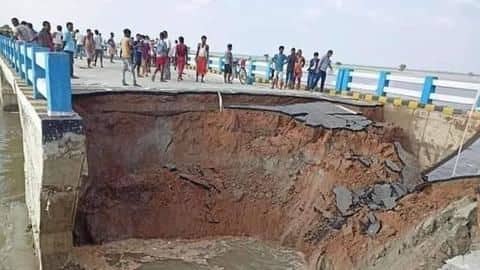 Bihar: Days after inauguration, part of Rs. 264cr bridge collapses Bihar: Days after inauguration, part of Rs. 264cr bridge collapses