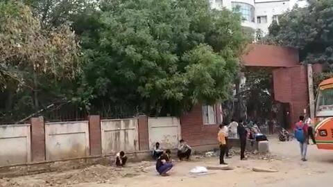 In UP, 69 coronavirus patients wait on footpath outside hospital In UP, 69 coronavirus patients wait on footpath outside hospital