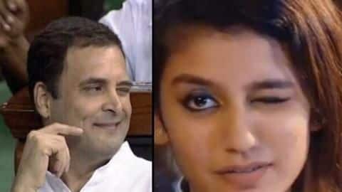 Here's what Priya Varrier thinks about RaGa's wink in Parliament Here's what Priya Varrier thinks about RaGa's wink in Parliament