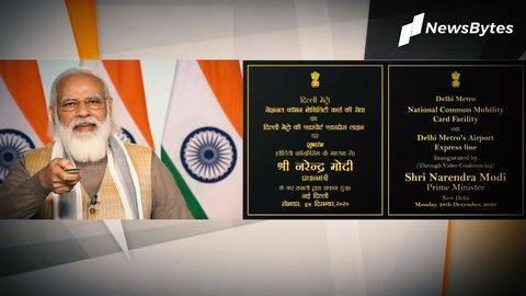 PM Modi inaugurates India's first driverless train for Delhi Metro PM Modi inaugurates India's first driverless train for Delhi Metro