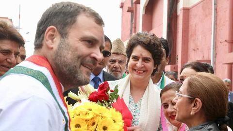Watch: Priyanka Gandhi, brother Rahul start roadshow in Lucknow Watch: Priyanka Gandhi, brother Rahul start roadshow in Lucknow